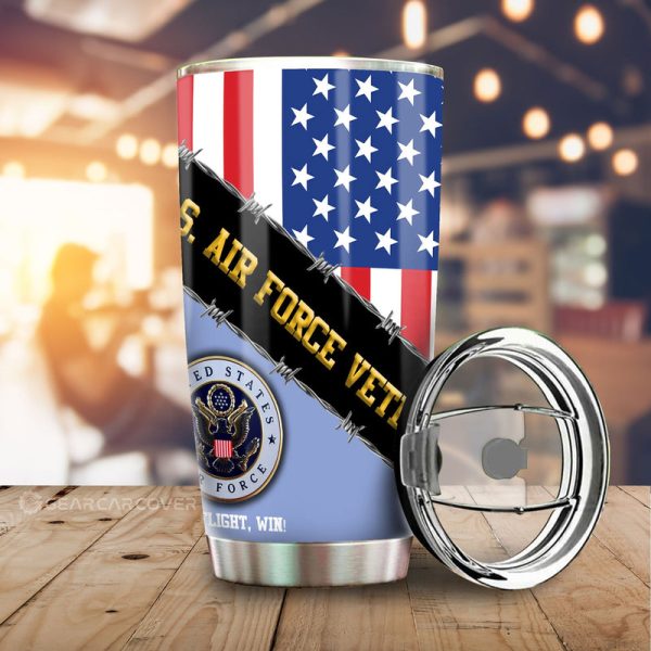 U.S. Air Force Veterans Tumbler Cup Custom United States Military Car Accessories