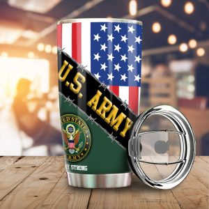 U.S. Army Tumbler Cup Custom United States Military Car Accessories