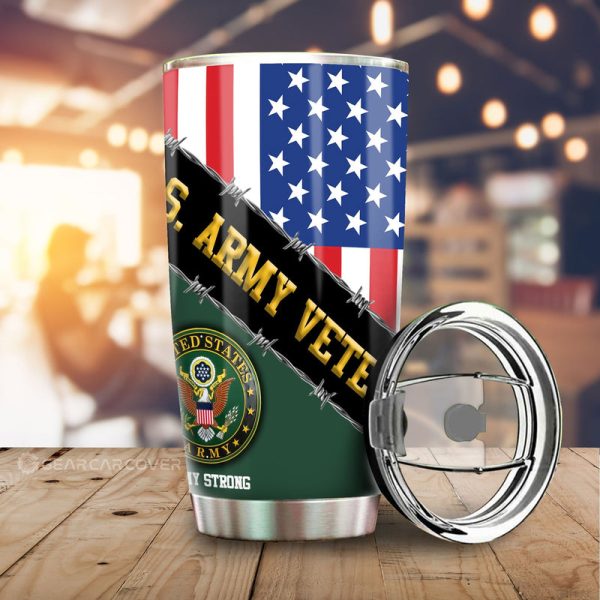 U.S. Army Veterans Tumbler Cup Custom United States Military Car Accessories