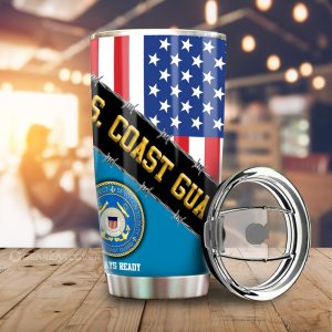 U.S. Coast Guard Tumbler Cup Custom United States Military Car Accessories