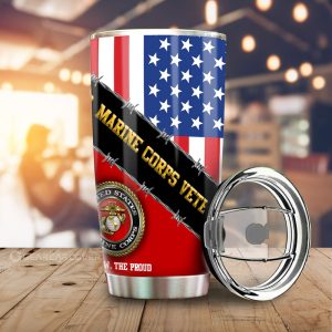 U.S. Marine Corps Tumbler Cup Custom United States Military Car Accessories