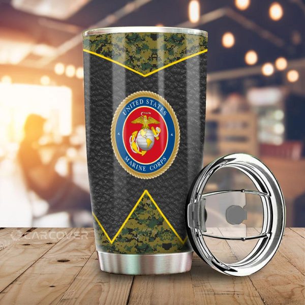 US Military Marine Corps Tumbler Cup Custom Car Accessories