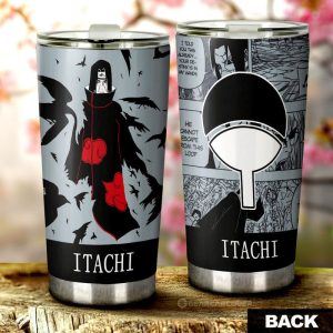 Uchiha Itachi Tumbler Cup Custom Anime Car Accessories Manga Color Style