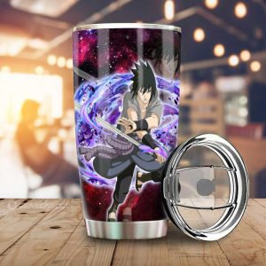 Uchiha Sasuke Tumbler Cup Custom Galaxy Style Car Accessories For Fans