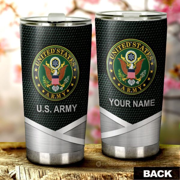 United States Army Tumbler Cup Custom Name Car Accessories