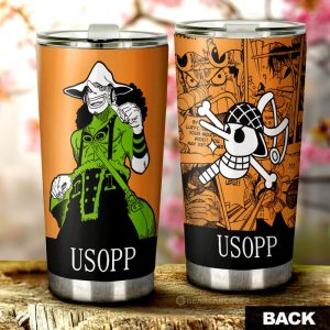 Usopp Tumbler Cup Custom One Piece Car Accessories Manga Style