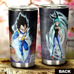 Vegeta And Bulma Tumbler Cup Custom Car Interior Accessories