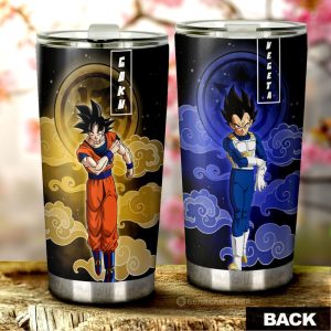 Vegeta And Goku Tumbler Cup Custom Car Accessories