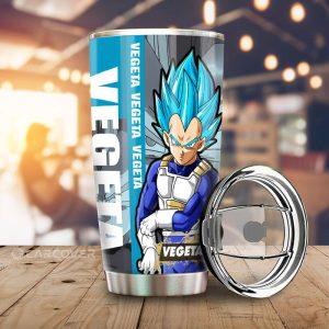 Vegeta Blue Tumbler Cup Custom Anime Dragon Ball Car Accessories