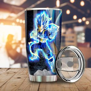 Vegeta Blue Tumbler Cup Custom Car Interior Accessories