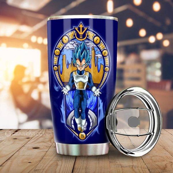 Vegeta Blue Tumbler Cup Custom Car Interior Accessories