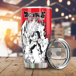 Vegeta Blue Tumbler Cup Custom Dragon Ball Anime Car Accessories Manga Style For Fans