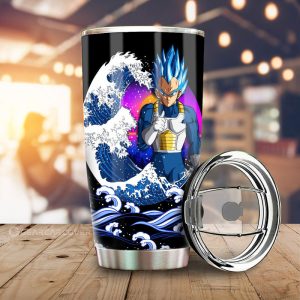 Vegeta Blue Tumbler Cup Custom Dragon Ball Car Interior Accessories