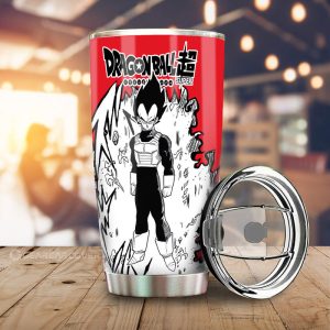 Vegeta Tumbler Cup Custom Car Accessories Manga Style For Fans