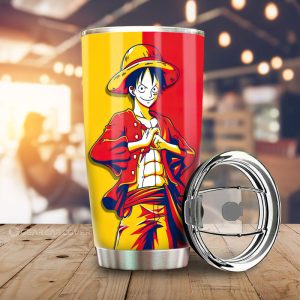 Vintage Monkey D. Luffy Tumbler Cup Custom Anime Car Accessories For One Piece Fans