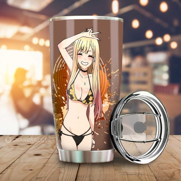 Waifu Girl Marin Kitagawa Tumbler Cup Custom Sono Bisque Doll wa Koi wo Suru Car Accessories