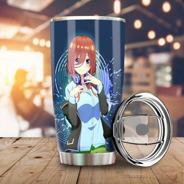 Waifu Girl Miku Nakano Tumbler Cup Custom The Quintessential Quintuplets Car Accessories