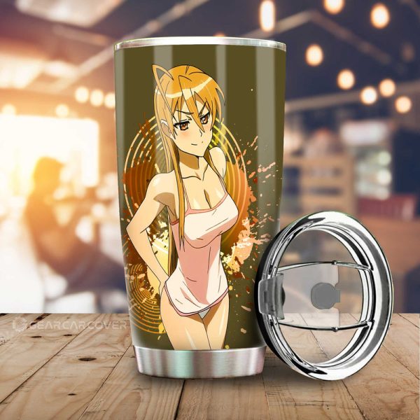 Waifu Girl Rei Miyamoto Tumbler Cup Custom High School Of The Dead Car Accessories