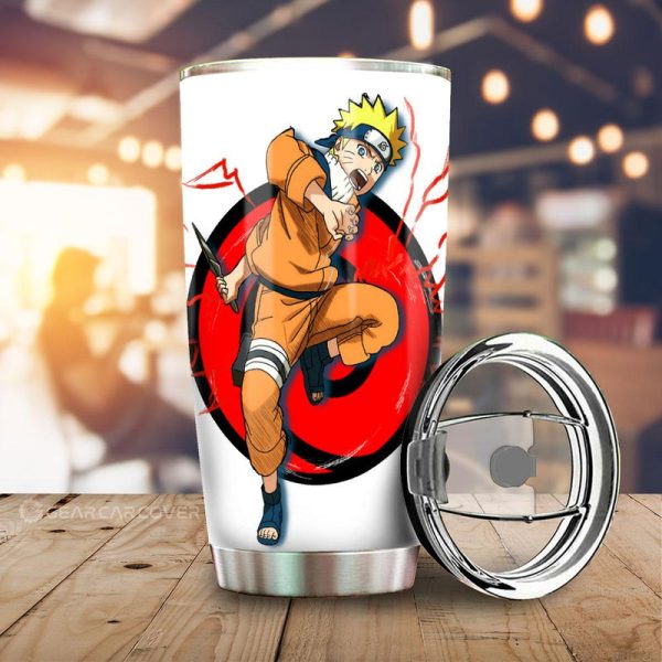 White Young Uzumaki Tumbler Cup Custom For Anime Fans