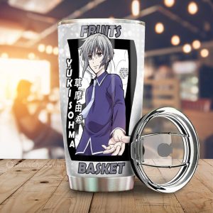 Yuki Sohma Tumbler Cup Custom Fruits Basket Anime Car Interior Accessories