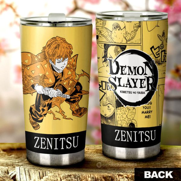 Zenitsu Agatsuma Tumbler Cup Custom Car Accessories Manga Style