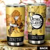 Zenitsu Agatsuma Tumbler Cup Custom Demon Slayer Car Accessories Manga Style