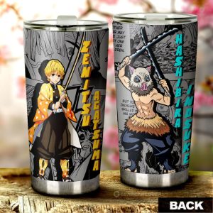 Zenitsu And Inosuke Tumbler Cup Custom Demon Slayer Anime Mix Mangas