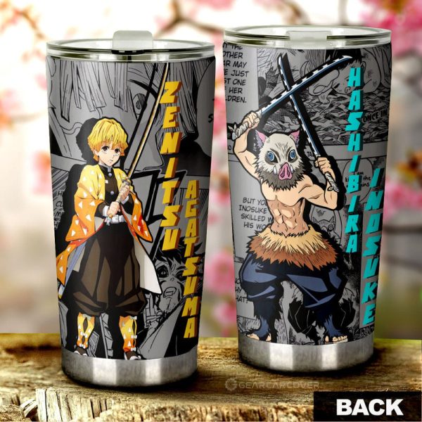 Zenitsu And Inosuke Tumbler Cup Custom Mix Mangas