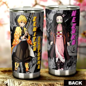 Zenitsu And Nezuko Tumbler Cup Custom Mix Mangas