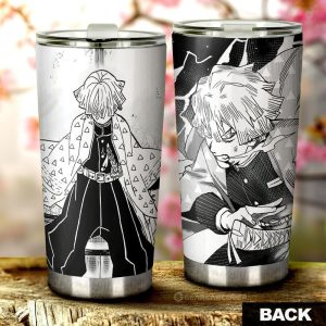 Zenitsu Tumbler Cup Custom Kimetsu No Yaiba Manga Car Accessories