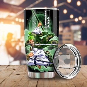 Zoro Wano Tumbler Cup Custom Anime One Piece Car Accessories For Anime Fans